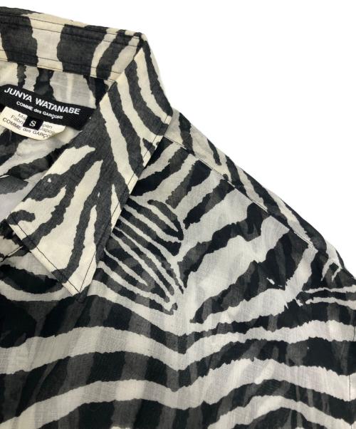 JUNYA WATANABE COMME des GARCONS（(ジュンヤワタナベ コムデギャルソン）JUNYA WATANABE COMME des GARCONS (ジュンヤワタナベ コムデギャルソン) モスリンシャツドレス ブラック×ホワイト サイズ:Sの古着・服飾アイテム
