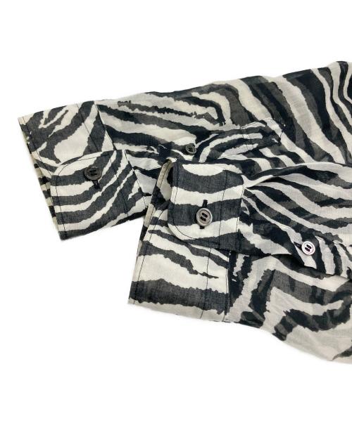 JUNYA WATANABE COMME des GARCONS（(ジュンヤワタナベ コムデギャルソン）JUNYA WATANABE COMME des GARCONS (ジュンヤワタナベ コムデギャルソン) モスリンシャツドレス ブラック×ホワイト サイズ:Sの古着・服飾アイテム