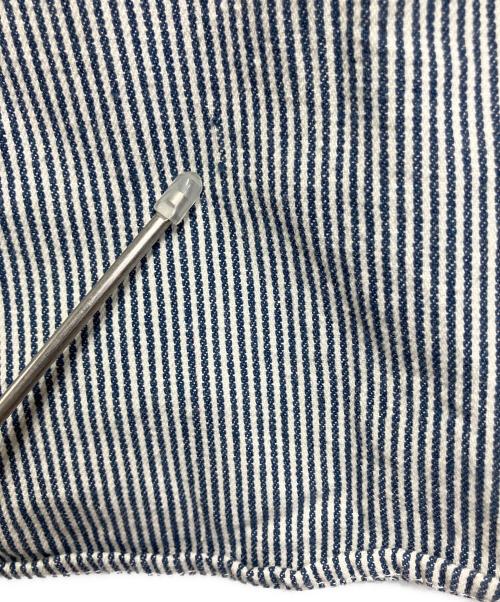 stussy（ステューシー）stussy (ステューシー) 長袖シャツ ホワイト×ネイビー サイズ:MEDIUMの古着・服飾アイテム