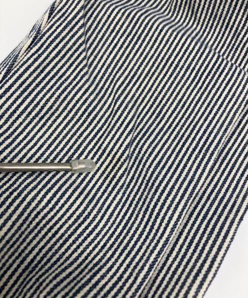 stussy（ステューシー）stussy (ステューシー) 長袖シャツ ホワイト×ネイビー サイズ:MEDIUMの古着・服飾アイテム