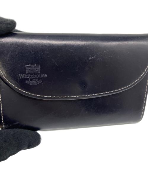 Whitehouse Cox（ホワイトハウスコックス）Whitehouse Cox (ホワイトハウスコックス) 3つ折り財布 ブラック×オレンジの古着・服飾アイテム