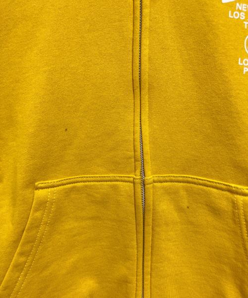 stussy（ステューシー）stussy (ステューシー) ジップアップパーカー イエロー サイズ:Mの古着・服飾アイテム