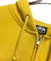 中古・古着 stussy (ステューシー) ジップアップパーカー イエロー サイズ:M：8000円