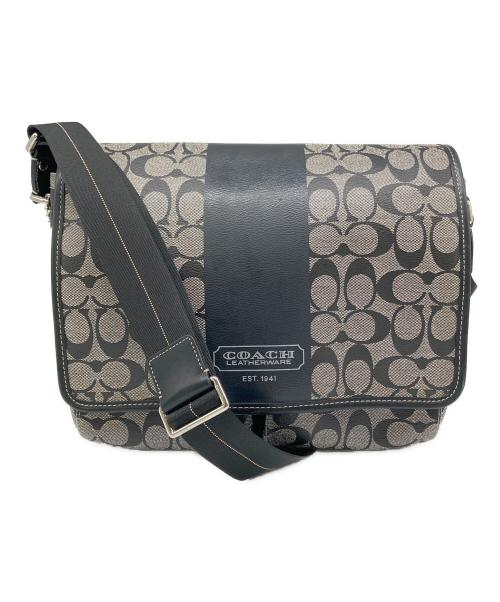 COACH（コーチ）COACH (コーチ) ショルダーバッグ グレー×ブラックの古着・服飾アイテム