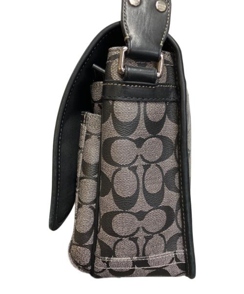 COACH（コーチ）COACH (コーチ) ショルダーバッグ グレー×ブラックの古着・服飾アイテム