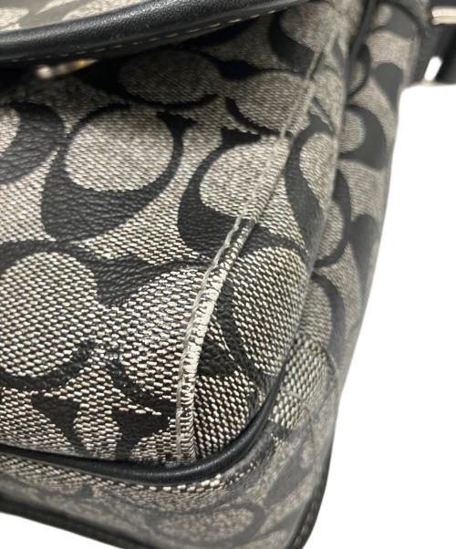 COACH（コーチ）COACH (コーチ) ショルダーバッグ グレー×ブラックの古着・服飾アイテム