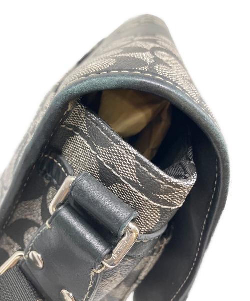 COACH（コーチ）COACH (コーチ) ショルダーバッグ グレー×ブラックの古着・服飾アイテム