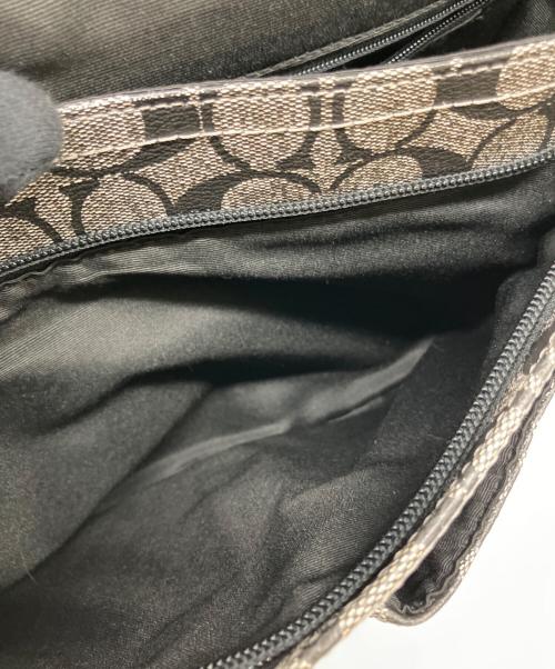 COACH（コーチ）COACH (コーチ) ショルダーバッグ グレー×ブラックの古着・服飾アイテム