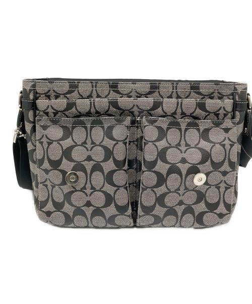 COACH（コーチ）COACH (コーチ) ショルダーバッグ グレー×ブラックの古着・服飾アイテム