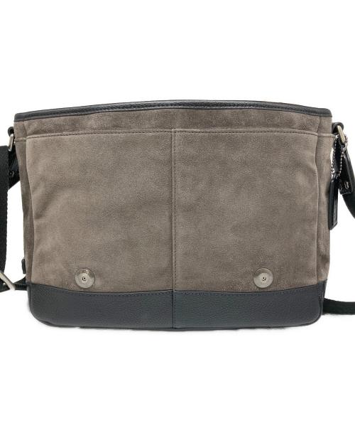 COACH（コーチ）COACH (コーチ) メッセンジャーバッグ グレー×ブラックの古着・服飾アイテム