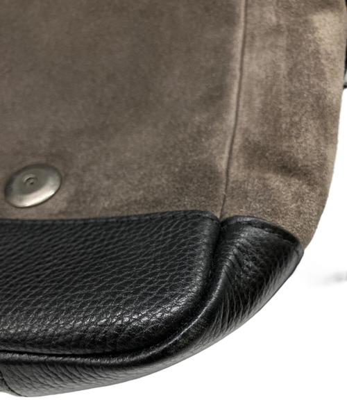 COACH（コーチ）COACH (コーチ) メッセンジャーバッグ グレー×ブラックの古着・服飾アイテム