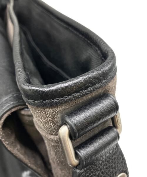 COACH（コーチ）COACH (コーチ) メッセンジャーバッグ グレー×ブラックの古着・服飾アイテム