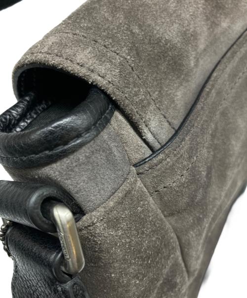 COACH（コーチ）COACH (コーチ) メッセンジャーバッグ グレー×ブラックの古着・服飾アイテム