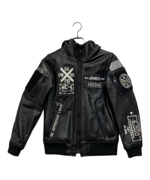 AVIREX（アヴィレックス）AVIREX (アヴィレックス) フライトジャケット ブラック サイズ:Sの古着・服飾アイテム