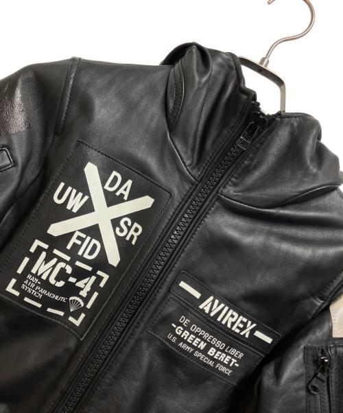 AVIREX（アヴィレックス）AVIREX (アヴィレックス) フライトジャケット ブラック サイズ:Sの古着・服飾アイテム