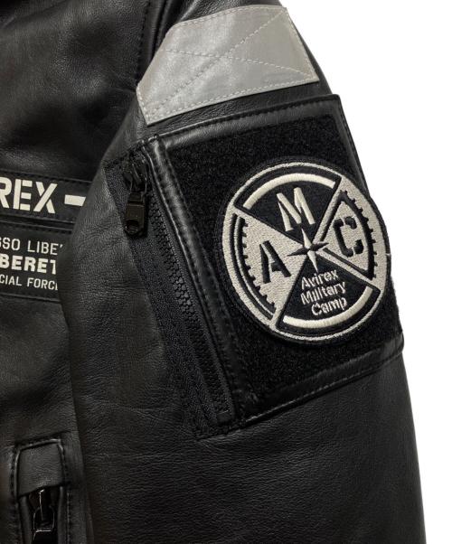 AVIREX（アヴィレックス）AVIREX (アヴィレックス) フライトジャケット ブラック サイズ:Sの古着・服飾アイテム
