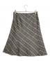 BURBERRY BLUE LABEL (バーバリー ブルー レーベル) チェックスカート グレー サイズ:36：4000円