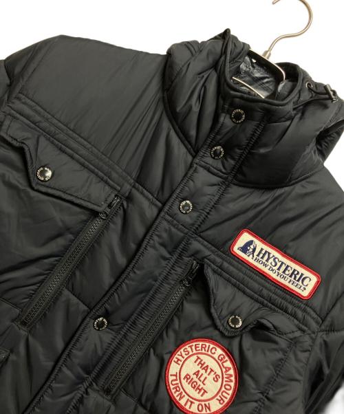 Hysteric Glamour（ヒステリックグラマー）Hysteric Glamour (ヒステリックグラマー) PRIMALOFT JACKET（プリマロフト ジャケット） ブラック サイズ:Mの古着・服飾アイテム
