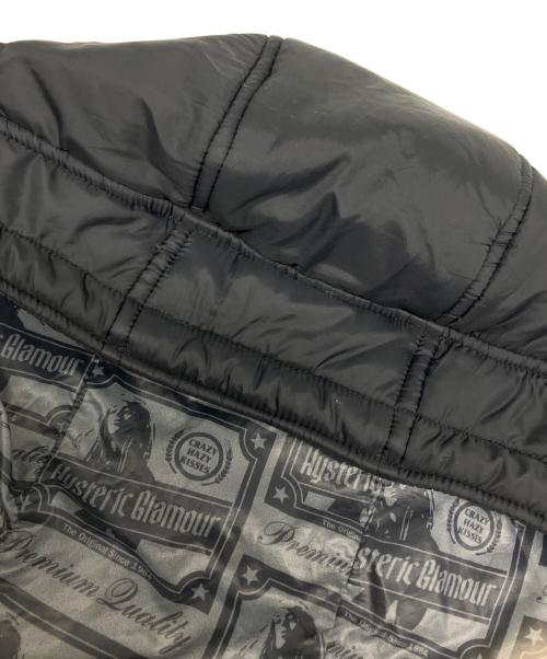 Hysteric Glamour（ヒステリックグラマー）Hysteric Glamour (ヒステリックグラマー) PRIMALOFT JACKET（プリマロフト ジャケット） ブラック サイズ:Mの古着・服飾アイテム