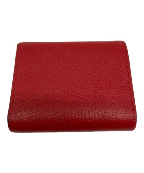 GUCCI（グッチ）GUCCI (グッチ) 2つ折り財布 レッドの古着・服飾アイテム