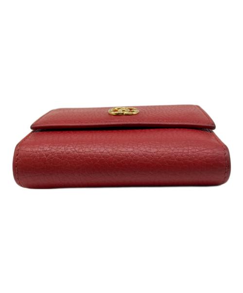 GUCCI（グッチ）GUCCI (グッチ) 2つ折り財布 レッドの古着・服飾アイテム