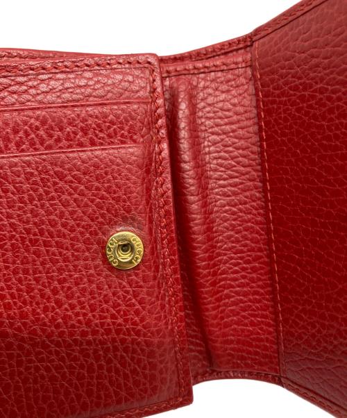 GUCCI（グッチ）GUCCI (グッチ) 2つ折り財布 レッドの古着・服飾アイテム