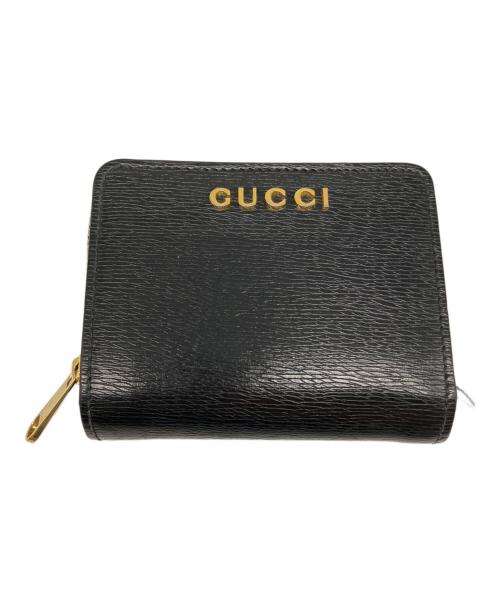 GUCCI（グッチ）GUCCI (グッチ) スクリプトミニウォレット ブラックの古着・服飾アイテム
