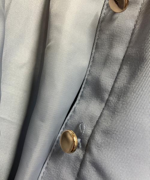 Swingle（スウィングル）Swingle (スウィングル) バックルベルト付きサマーバイカラーシャツワンピース ブルー サイズ:FREEの古着・服飾アイテム