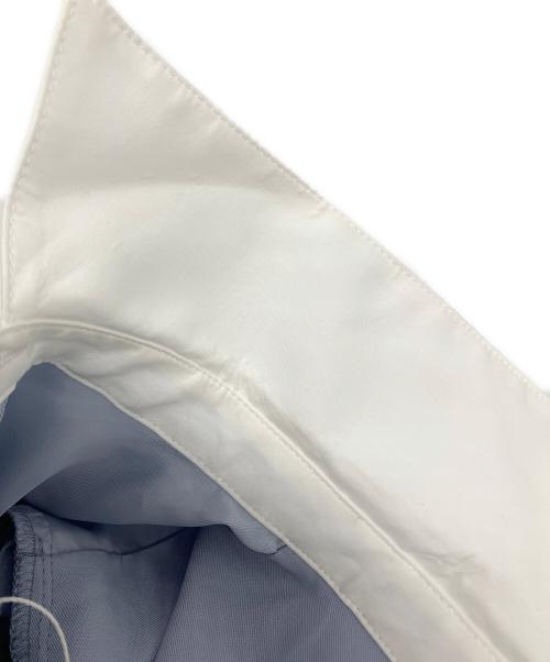 Swingle（スウィングル）Swingle (スウィングル) バックルベルト付きサマーバイカラーシャツワンピース ブルー サイズ:FREEの古着・服飾アイテム