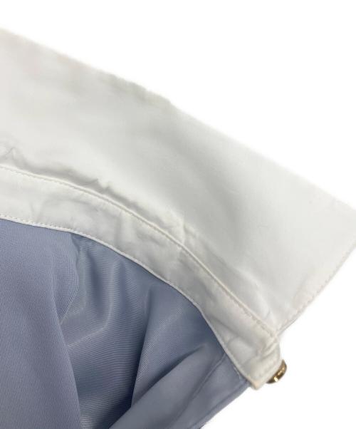 Swingle（スウィングル）Swingle (スウィングル) バックルベルト付きサマーバイカラーシャツワンピース ブルー サイズ:FREEの古着・服飾アイテム