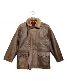Schiatti&C（スキャッティ・アンド・シー）の古着「レザージャケット」｜ブラウン