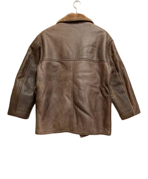 Schiatti&C（スキャッティ・アンド・シー）Schiatti&C (スキャッティ・アンド・シー) レザージャケット ブラウン サイズ:SIZE 不明の古着・服飾アイテム