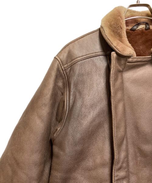 Schiatti&C（スキャッティ・アンド・シー）Schiatti&C (スキャッティ・アンド・シー) レザージャケット ブラウン サイズ:SIZE 不明の古着・服飾アイテム