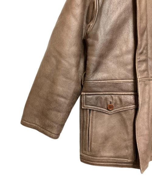 Schiatti&C（スキャッティ・アンド・シー）Schiatti&C (スキャッティ・アンド・シー) レザージャケット ブラウン サイズ:SIZE 不明の古着・服飾アイテム