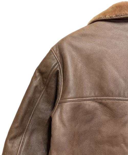 Schiatti&C（スキャッティ・アンド・シー）Schiatti&C (スキャッティ・アンド・シー) レザージャケット ブラウン サイズ:SIZE 不明の古着・服飾アイテム