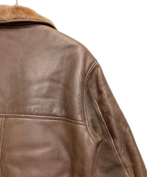 Schiatti&C（スキャッティ・アンド・シー）Schiatti&C (スキャッティ・アンド・シー) レザージャケット ブラウン サイズ:SIZE 不明の古着・服飾アイテム