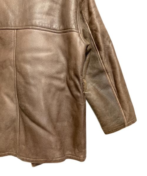 Schiatti&C（スキャッティ・アンド・シー）Schiatti&C (スキャッティ・アンド・シー) レザージャケット ブラウン サイズ:SIZE 不明の古着・服飾アイテム