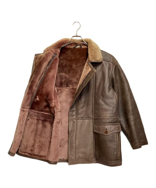 Schiatti&C（スキャッティ・アンド・シー）Schiatti&C (スキャッティ・アンド・シー) レザージャケット ブラウン サイズ:SIZE 不明の古着・服飾アイテム