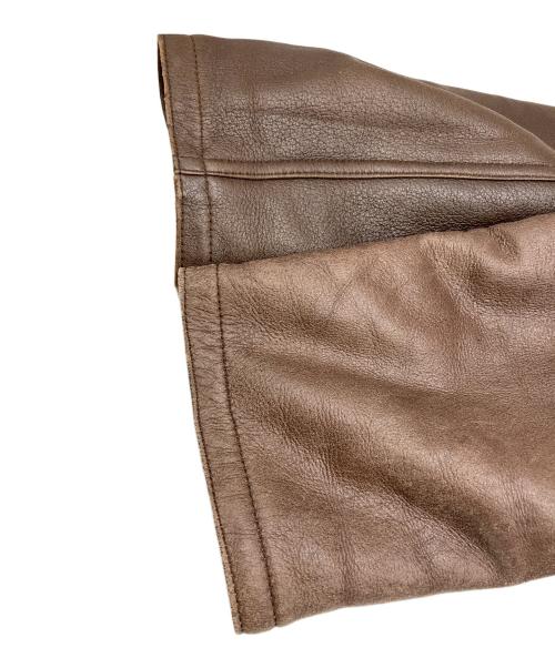 Schiatti&C（スキャッティ・アンド・シー）Schiatti&C (スキャッティ・アンド・シー) レザージャケット ブラウン サイズ:SIZE 不明の古着・服飾アイテム