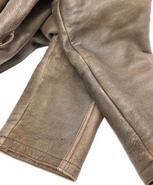Schiatti&C（スキャッティ・アンド・シー）Schiatti&C (スキャッティ・アンド・シー) レザージャケット ブラウン サイズ:SIZE 不明の古着・服飾アイテム