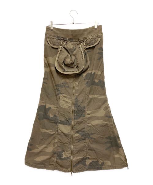 goa（ゴア）GOA (ゴア) ロングスカート カーキ サイズ:FREEの古着・服飾アイテム