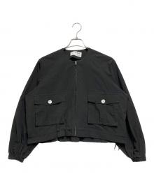 THREE DOTS（スリードッツ）の古着「サン ドライドクロス ジャケット」｜ブラック