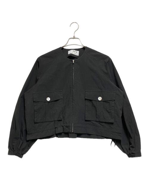 THREE DOTS（スリードッツ）THREE DOTS (スリードッツ) サン ドライドクロス ジャケット ブラック サイズ:USA 6 / JPN SMALLの古着・服飾アイテム