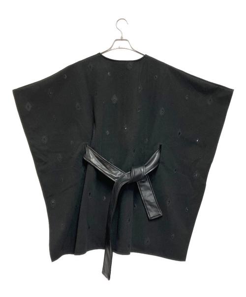 Desigual（デシグアル）Desigual (デシグアル) ケープ風ポンチョ ブラック サイズ:EUR U / MEX U / CHI Uの古着・服飾アイテム