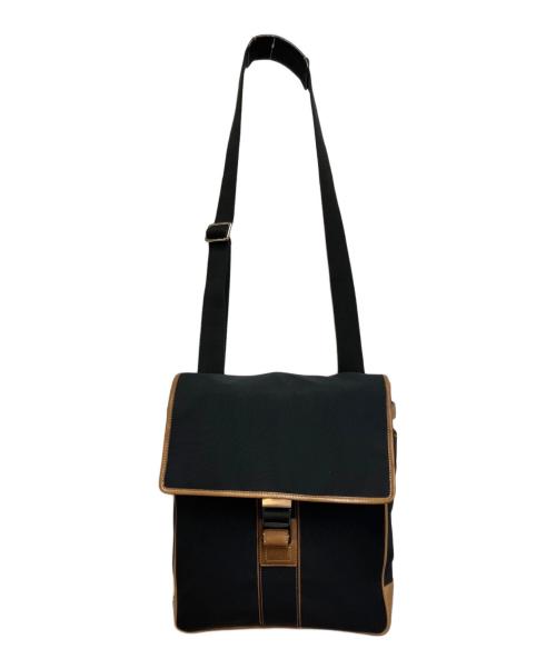 COACH（コーチ）COACH (コーチ) キャンバスレザーメッセンジャーバッグ ブラックの古着・服飾アイテム