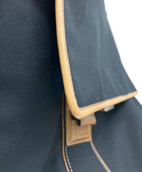 COACH（コーチ）COACH (コーチ) キャンバスレザーメッセンジャーバッグ ブラックの古着・服飾アイテム