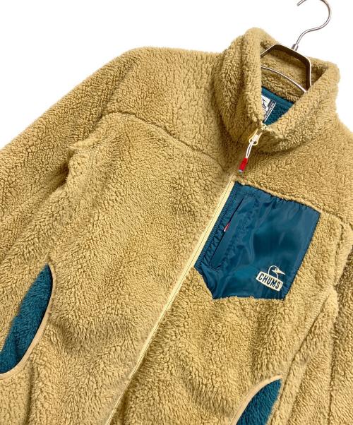 CHUMS（チャムス）CHUMS (チャムス) ボンディングフリースジャケット ブラウン×グリーン サイズ:Mの古着・服飾アイテム