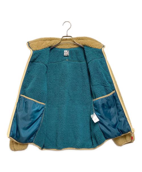 CHUMS（チャムス）CHUMS (チャムス) ボンディングフリースジャケット ブラウン×グリーン サイズ:Mの古着・服飾アイテム