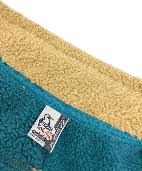 CHUMS（チャムス）CHUMS (チャムス) ボンディングフリースジャケット ブラウン×グリーン サイズ:Mの古着・服飾アイテム