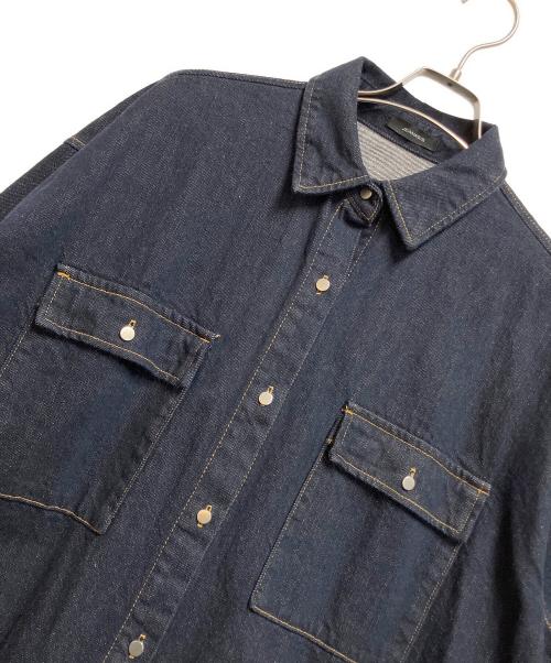 JEANASIS（ジーナシス）JEANASIS (ジーナシス) アソートデニムBIGシャツジャケット インディゴ サイズ:FREEの古着・服飾アイテム